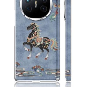 敦煌馬 榮耀Magic V5手機保護殼保護套 磁吸中軸 鉸鏈全包<藍色>