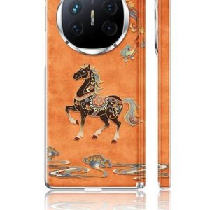 敦煌馬 榮耀Magic V5手機保護殼保護套 磁吸中軸 鉸鏈全包<橙色>